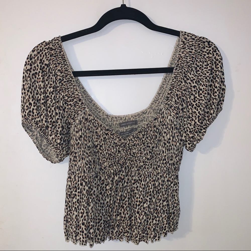 Urban outfitters cheetah shirt